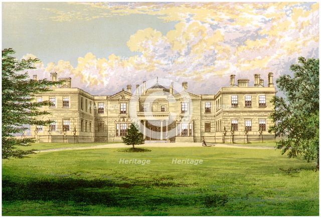 Swithland Hall, Leicestershire, home of the Earl of Lanesborough, c1880. Artist: Unknown