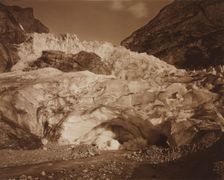 Switzerland. Grindelwald, Upper Glacier, Source of the Lutschine, 1875-1877. Creator: Adolphe Braun (French, 1812-1877)