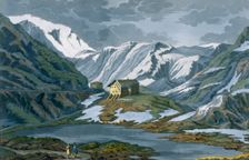 Switzerland: Hospice of St. Bernard in the Alps. Creator: Italian School (19th Century)