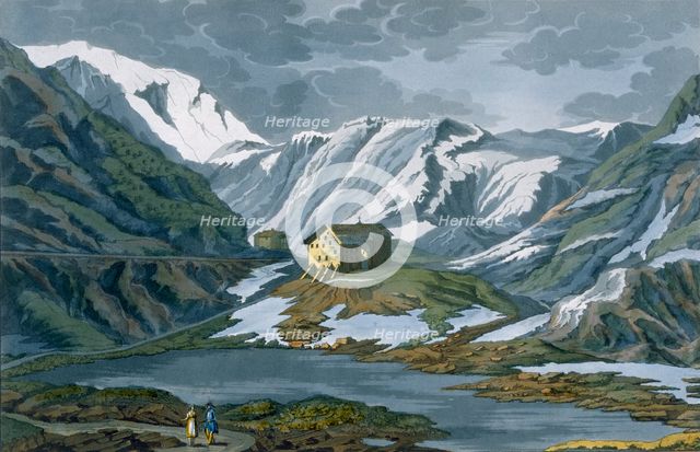 Switzerland: Hospice of St. Bernard in the Alps. Creator: Italian School (19th Century).