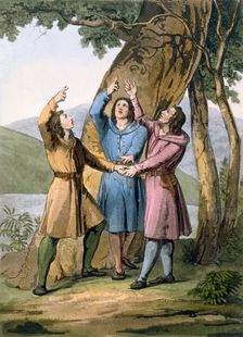 Switzerland: The three leaders of the Helvetian Confederation. Creator: Gallo Gallina (1796-1874)