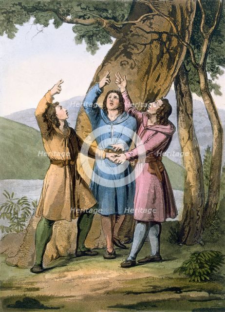 Switzerland: The three leaders of the Helvetian Confederation. Creator: Gallo Gallina (1796-1874).