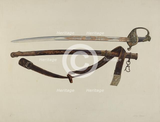 Sword, 1935/1942. Creator: A. R. Tolman.