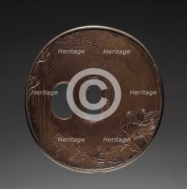 Sword Guard, early 19th century. Creator: Somin (Japanese).