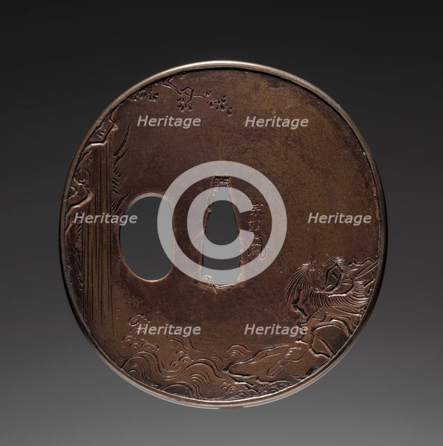 Sword Guard, early 19th century. Creator: Somin (Japanese).