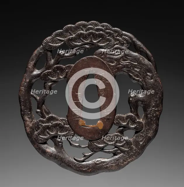 Sword Guard, late 18th century. Creator: Masashige (Japanese).