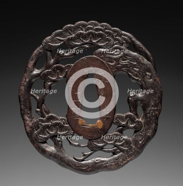Sword Guard, late 18th century. Creator: Masashige (Japanese).