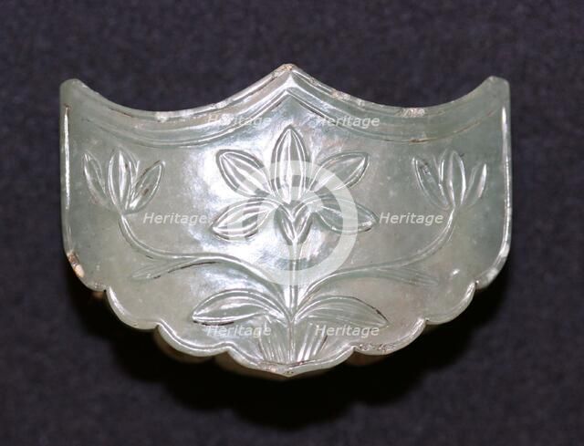 Sword Guard with Floral Design, , 18th century. Creator: Unknown.