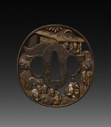 Sword Guard (Tsuba), c 1800s. Creator: Unknown