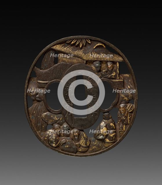 Sword Guard (Tsuba), c 1800s. Creator: Unknown.
