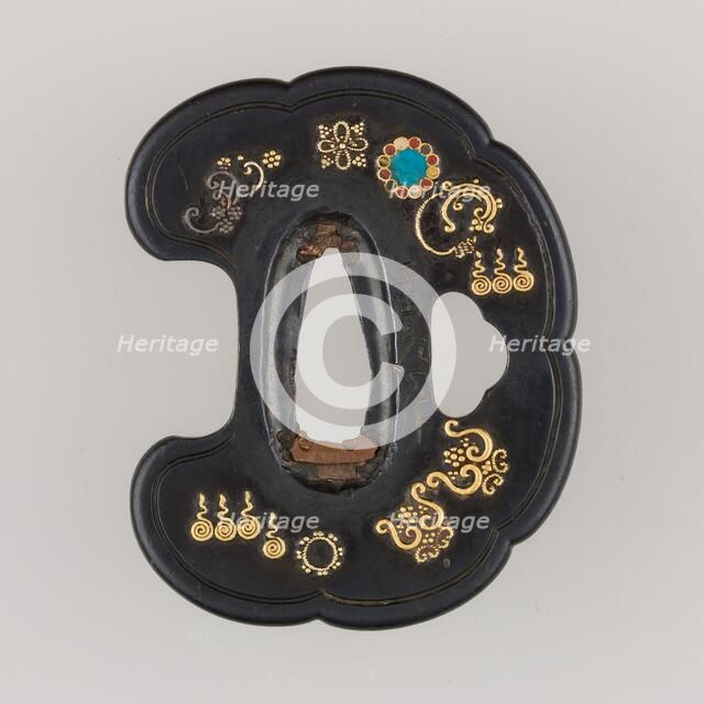 Sword Guard (Tsuba), Japanese, 17th century. Creator: Unknown.