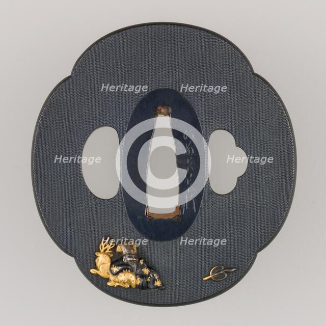 Sword Guard (Tsuba), Japanese, 19th century. Creator: Goto Mitsuakira.