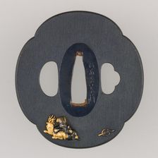 Sword Guard (Tsuba), Japanese, 19th century. Creator: Goto Mitsuakira