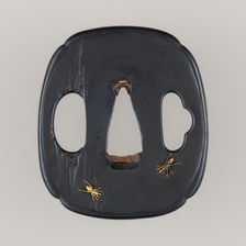 Sword Guard (Tsuba), Japanese, 19th century. Creator: Kano Natsuo