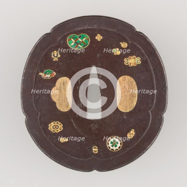 Sword Guard (Tsuba), Japanese, early 19th century. Creator: Unknown.