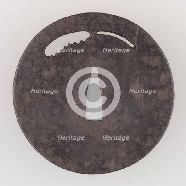 Sword Guard (Tsuba), Japanese, late 14th century. Creator: Unknown.