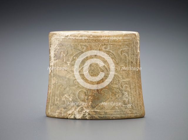 Sword fitting: scabbard ornament, Western Han dynasty, 206 BCE-9 CE. Creator: Unknown.