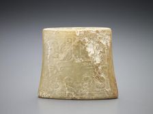 Sword fitting: scabbard ornament, Western Han dynasty, 206 BCE-9 CE. Creator: Unknown