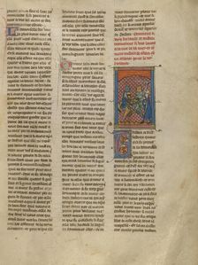 Sword Fight between Tristan and Blanor, about 1320-1340. Creator: Unknown