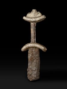 Sword fragment and hilt (The Abingdon Sword), Late Anglo-Saxon Period (Britain) (850-1066)