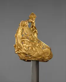 Sword Hilt, French, Paris, 1881-82. Creators: Albert Ernest Carrier de Belleuse, Lucien Falize