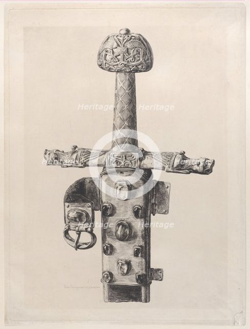 Sword of Charlemagne, 1864. Creator: Jules-Ferdinand Jacquemart.