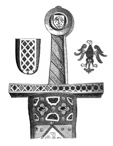 Sword of Charlemagne, c8th century, (1870)