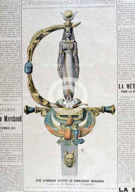 Sword of honor offered to the commercial commander, 1899. Artist: Unknown