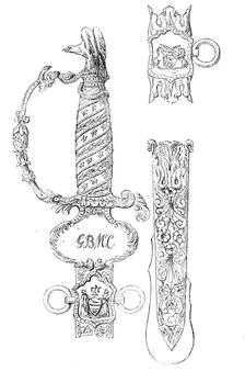 Sword of Honour presented to General M'Clellan by the City of Philadelphia, 1861. Creator: Unknown