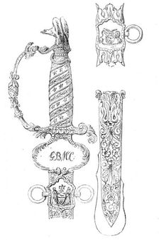 Sword of Honour presented to General M'Clellan by the City of Philadelphia, 1861. Creator: Unknown