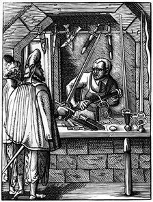 Sword maker, 16th century (1849).Artist: Jost Amman