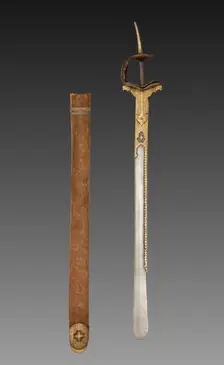 Sword with scabbard, 1700s-1800s. Creator: Unknown