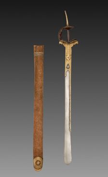 Sword with scabbard, 1700s-1800s. Creator: Unknown