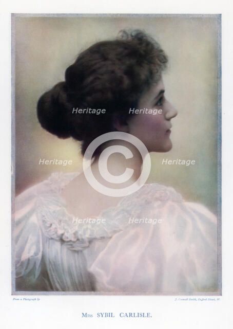 Sybil Carlisle, actress, 1901.Artist: J Caswall Smith