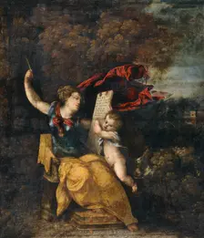 Sybil and Genius 1499-1551. Creator: Dosso Dossi