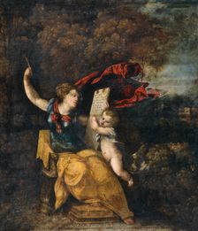 Sybil and Genius 1499-1551. Creator: Dosso Dossi