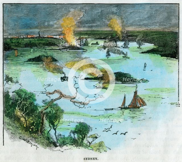 Sydney, New South Wales, Australia, c1885.Artist: C Wilkinson