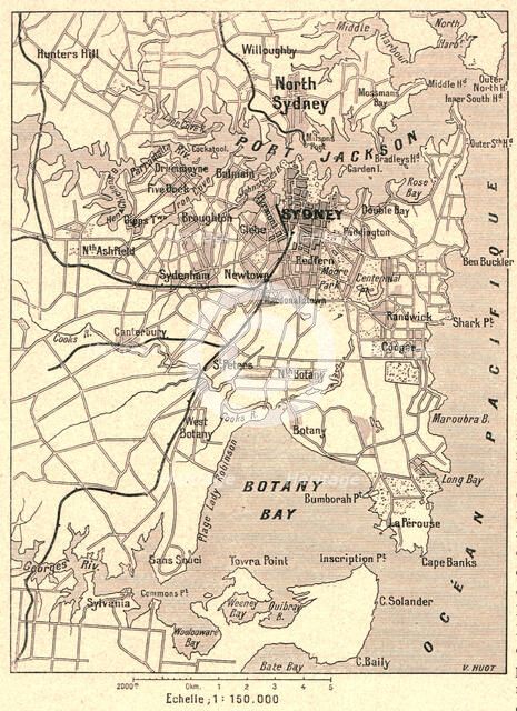 ''Sydney et Botany-Bay; Les Terres Du Pacifique', 1914. Creator: Unknown.