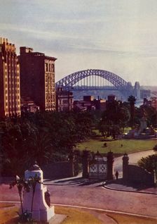Sydney Harbour Bridge from the City c1948. Creator: Unknown