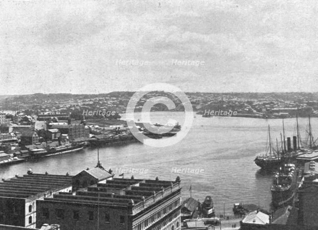 ''Sydney. Les quais circulaires; Les Terres Du Pacifique', 1914. Creator: Unknown.