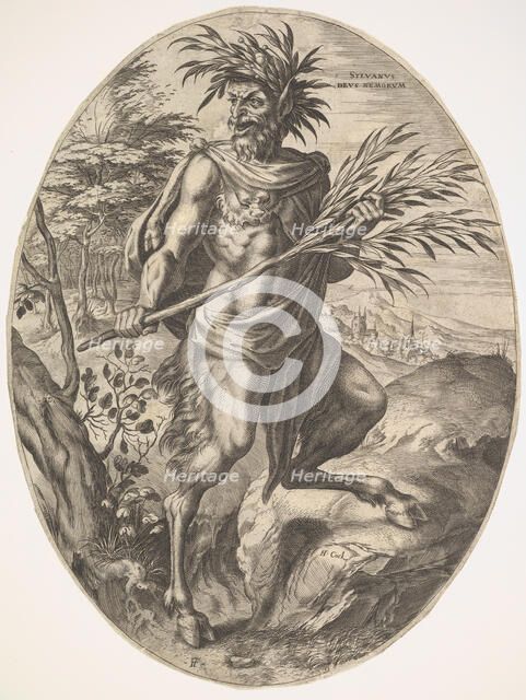 Sylvanus from The Rural Gods, 1565. Creator: Cornelis Cort.