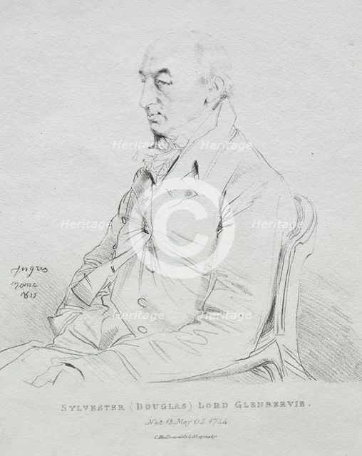 Sylvester Lord Glenbervie, 1815. Creator: Jean-Auguste-Dominique Ingres (French, 1780-1867).