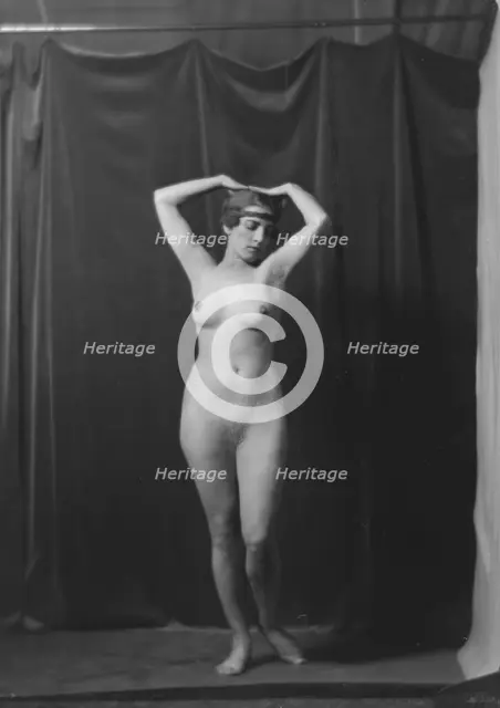 Sylvia, Miss, portrait photograph, 1917 Apr. 28. Creator: Arnold Genthe.