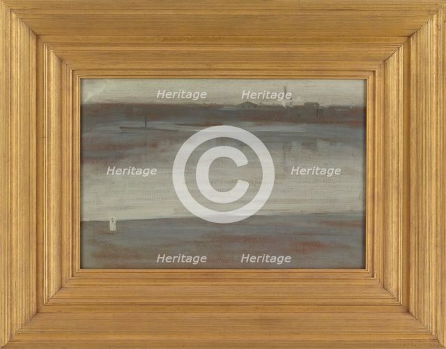 Symphony in Grey: Early Morning, Thames, 1871. Creator: James Abbott McNeill Whistler.