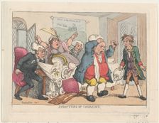 Symptoms of Choaking, 1806 (pub. August 25, 1808)., 1806 (pub. August 25, 1808). Creator: Thomas Rowlandson
