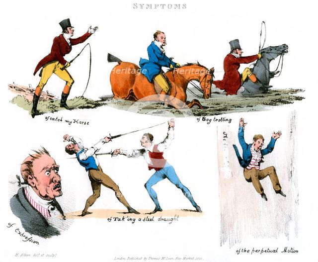 'Symptoms of Being Amused', 1822.Artist: Henry Thomas Alken