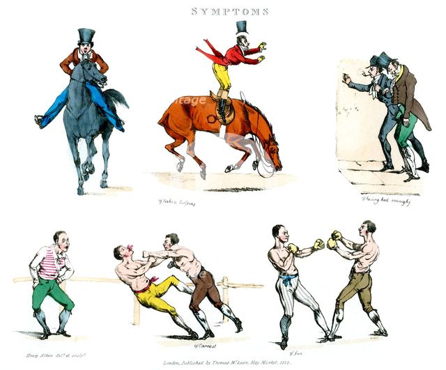 'Symptoms of Being Amused', 1822.Artist: Henry Thomas Alken
