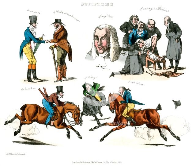 'Symptoms of Being Amused', 1822.Artist: Henry Thomas Alken