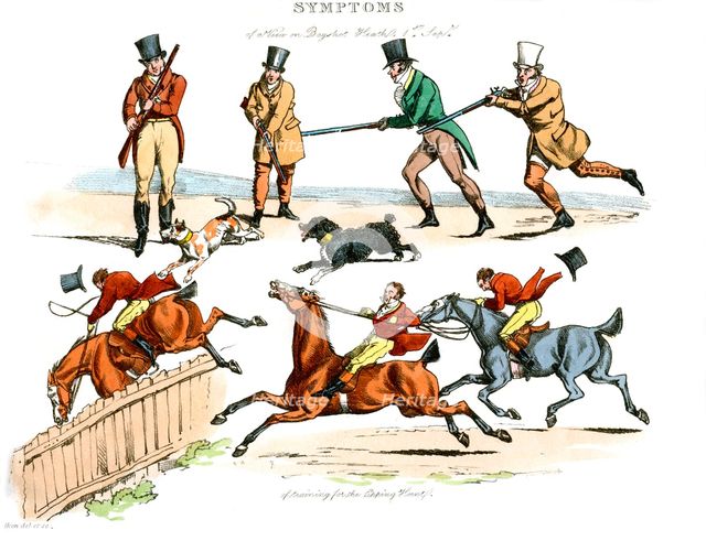 'Symptoms of Being Amused', 1822.Artist: Henry Thomas Alken