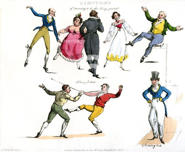 'Symptoms of Being Amused', 1822.Artist: Henry Thomas Alken